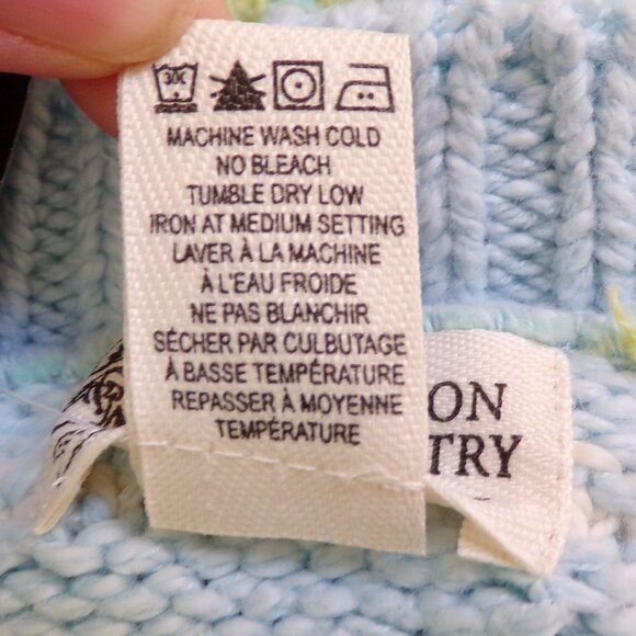 Cotton Country by Parkhurst Soft Knit Button Cardigan Sweater. Made in Cananda. - Picture 7 of 9